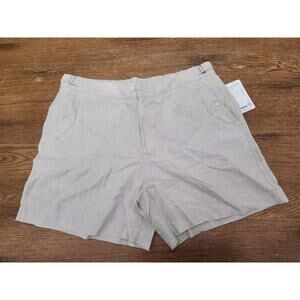 Athleta Voyager Linen Shorts Sz 20 Undyed #586829 New NWT